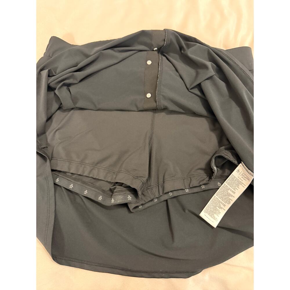 Penguin Black White Stitching Mini Golf Skort Size X Large - Picture 8 of 9